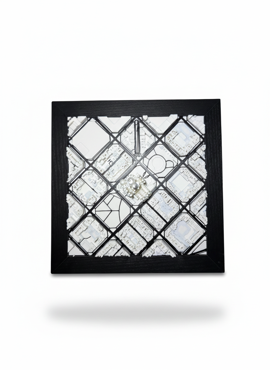 Barcelona 3D Portrait with - Black Streets